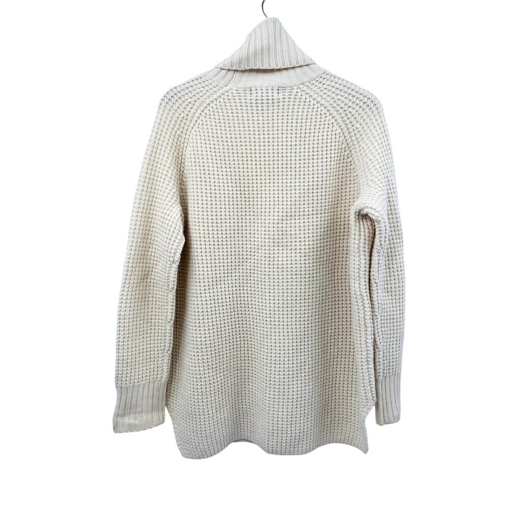 Hatch Merino Wool Ivory Turtleneck Sweater - image 4